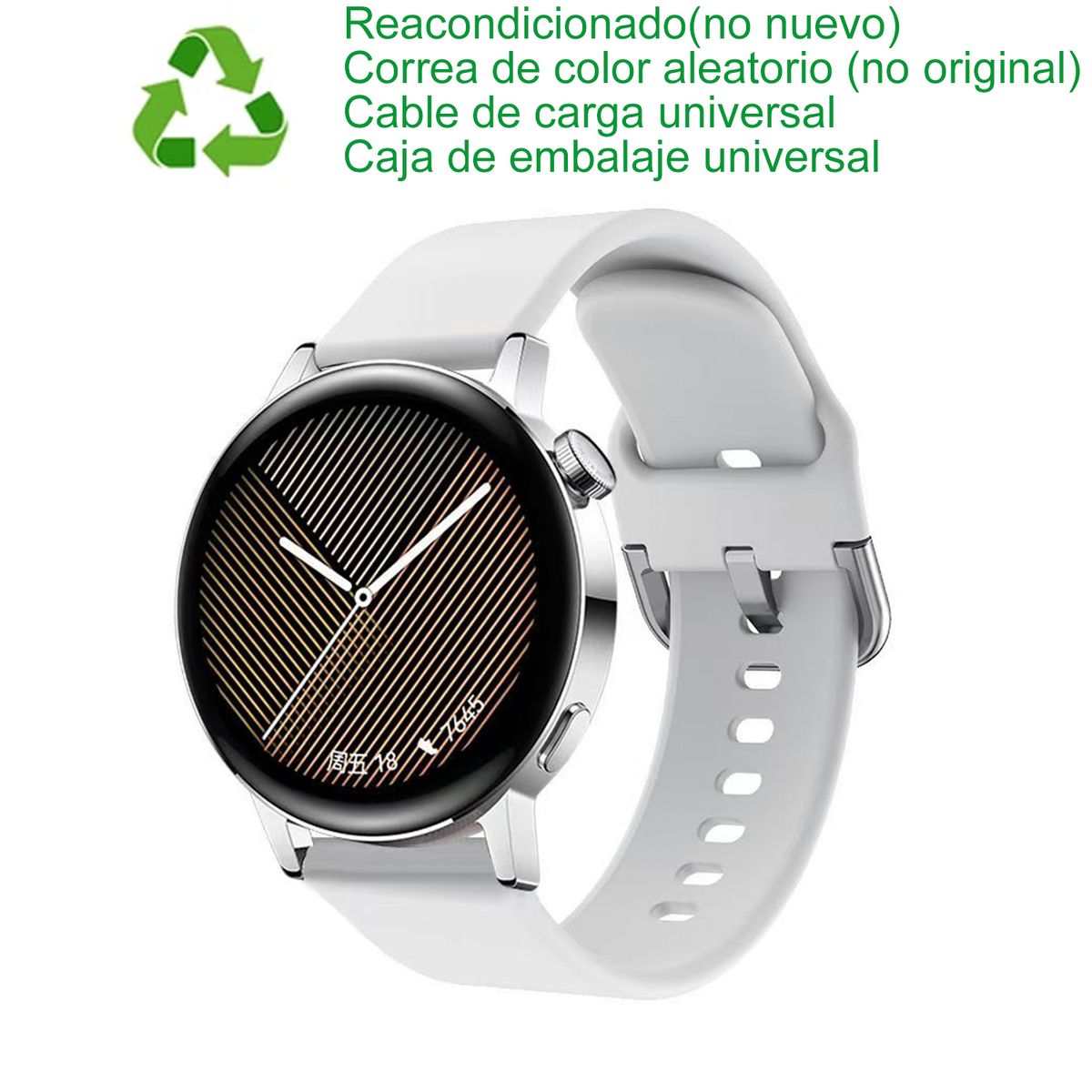 HUAWEI - Huawei GT 3 42mm Bluetooth Plata Reacondicionado(Semi Nuevo)