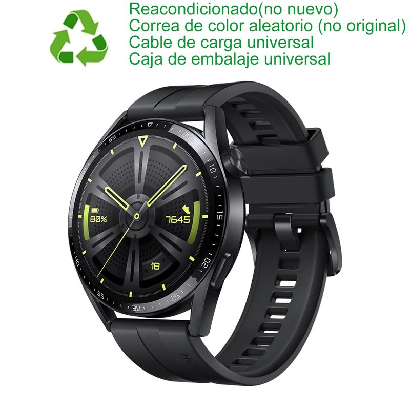 HUAWEI - Huawei GT 3 46mm Bluetooth Nergo Reacondicionado(Semi Nuevo)