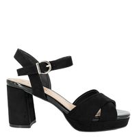 Sandalia de Vestir Mujer Negro Lisa