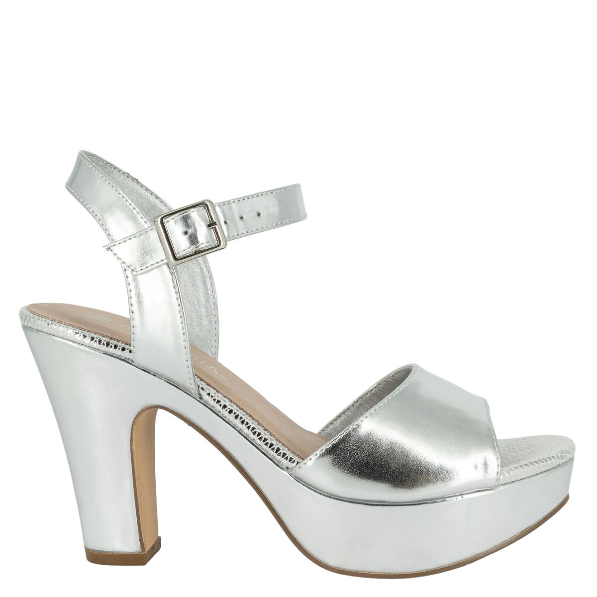ALQUIMIA - Sandalia Plataforma Mujer Plateado Itai Alquimia