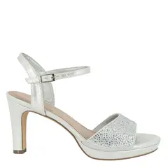 ALQUIMIA - Sandalia de Vestir Mujer Plateado Aris