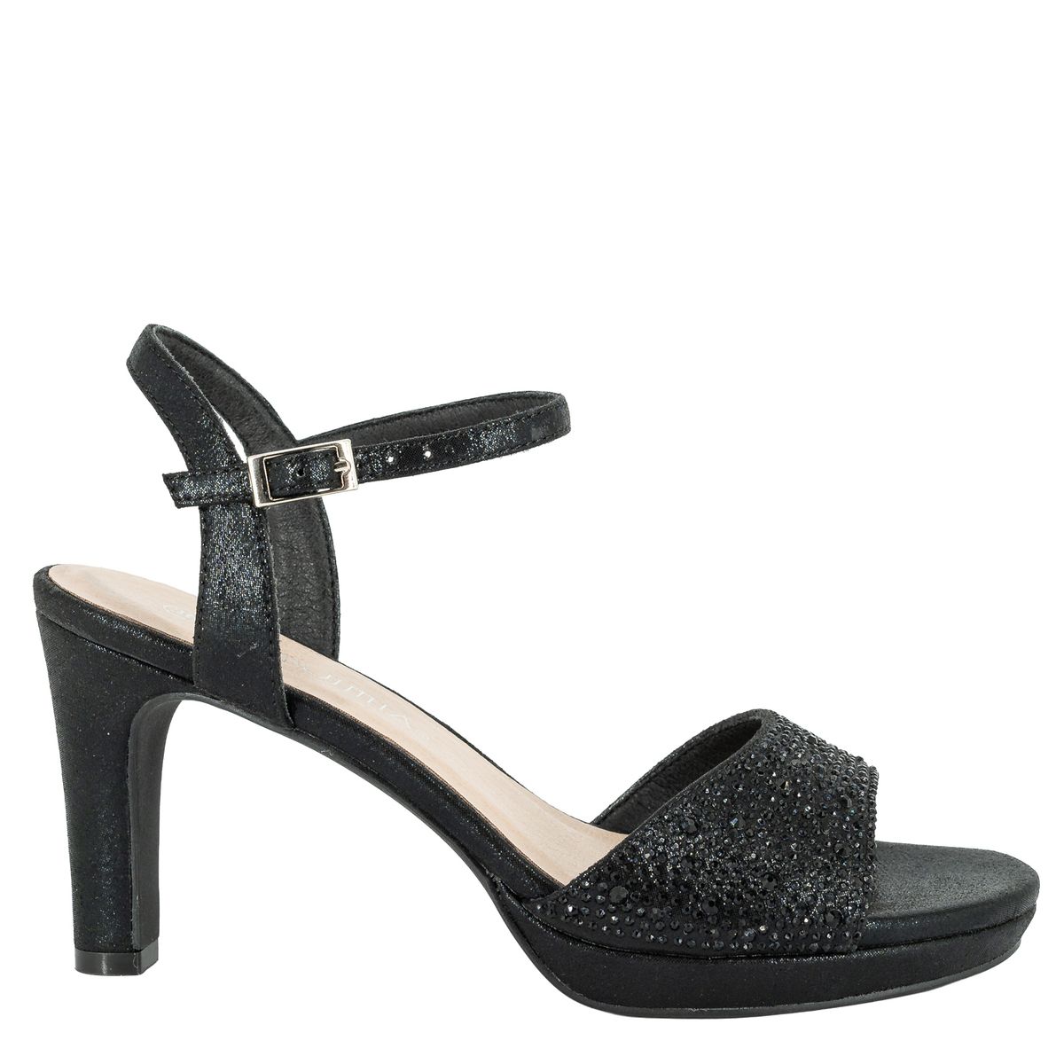 ALQUIMIA - Sandalia de Vestir Mujer Negro Aris Alquimia