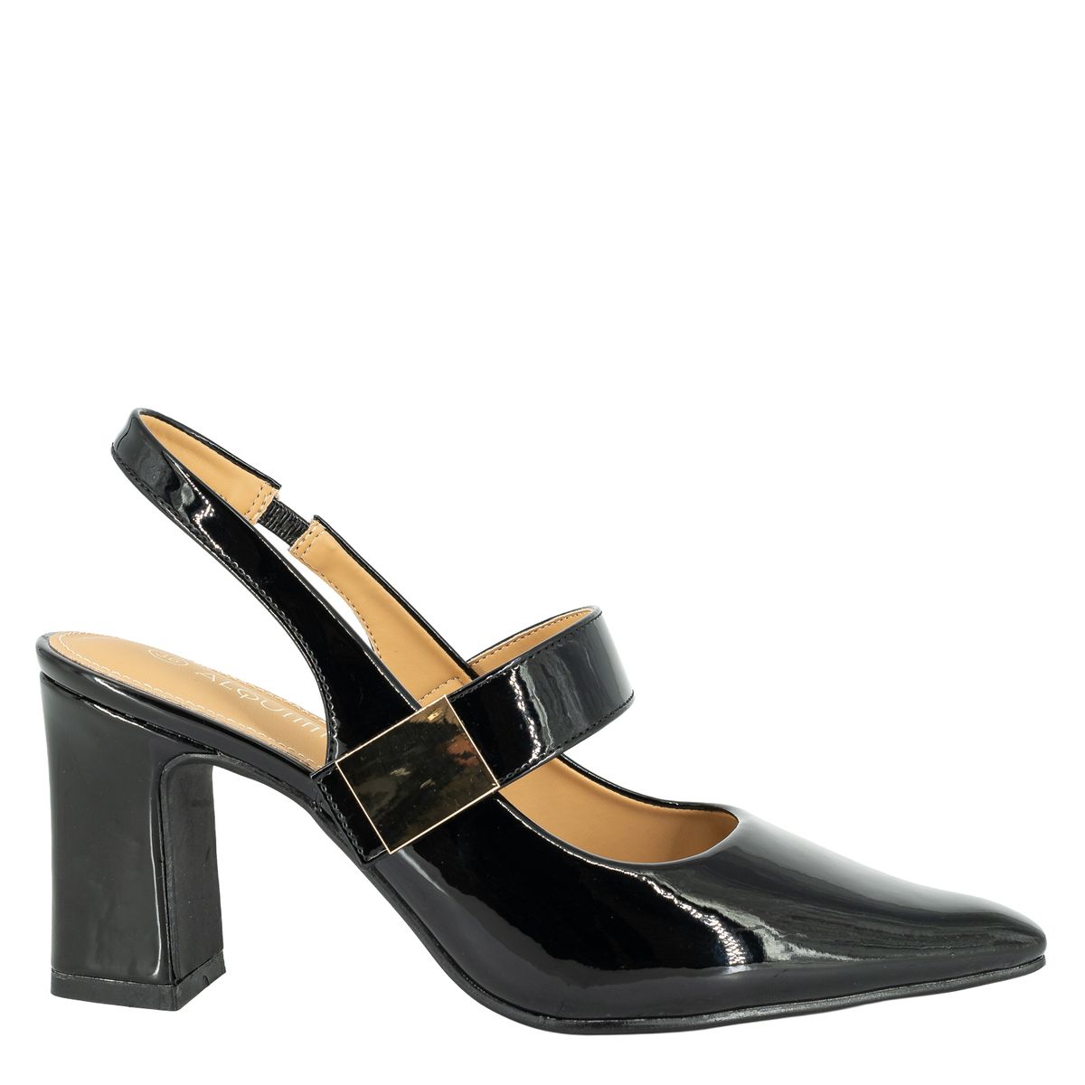 ALQUIMIA - Zapato Mujer Negro Charol Glam Alquimia