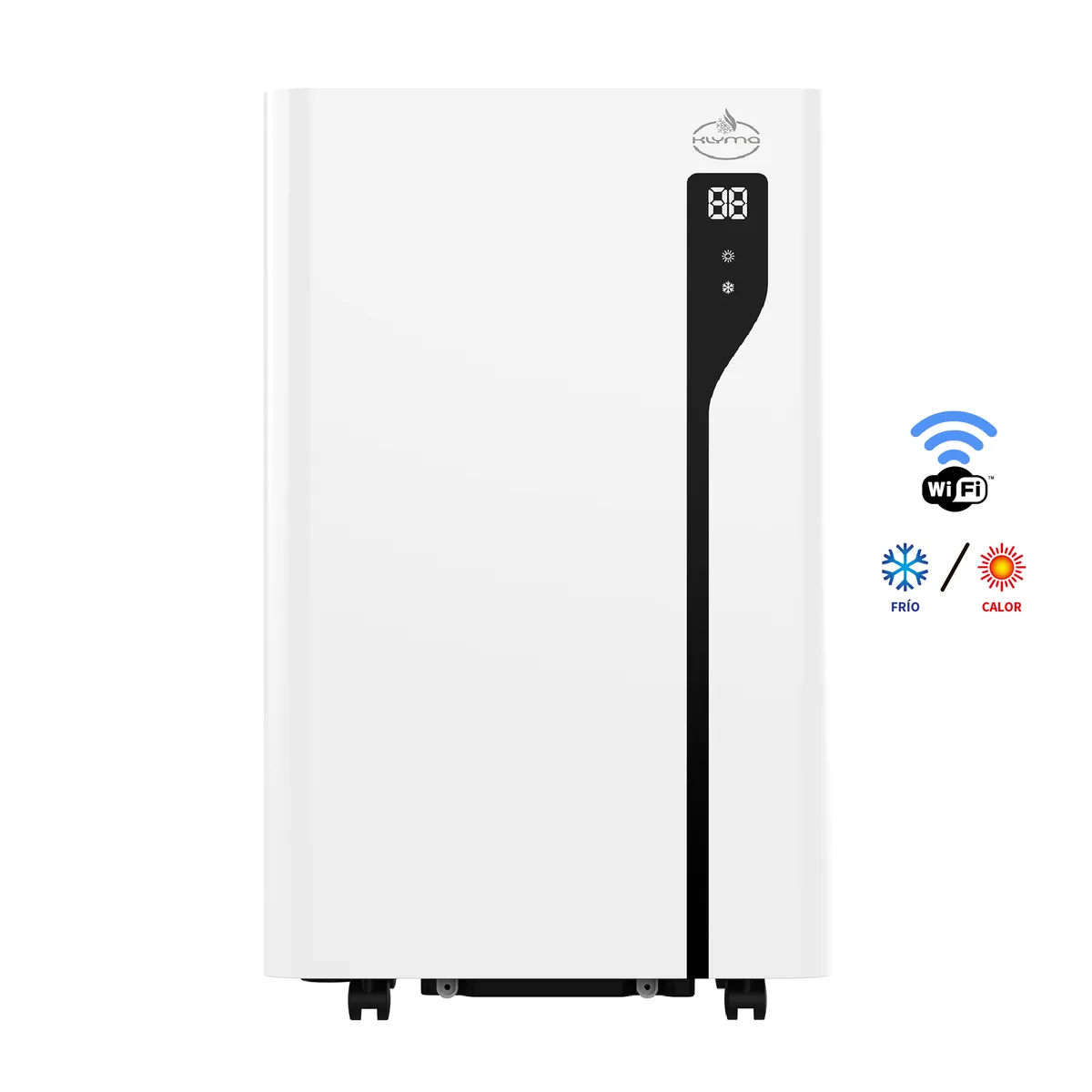 KLYMA - Aire Acondicionado Portátil FRIO-CALOR Calefactor 4en1 WiFi 12000 BTU KÖLD 12wf PRO White
