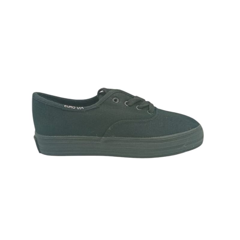 HERIEL - Zapatilla Negra Baja Mujer