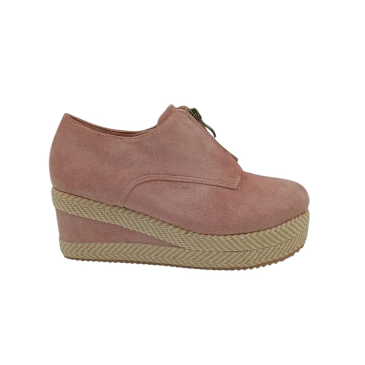 HERIEL - Zapato Panchita Rosa Gamuza