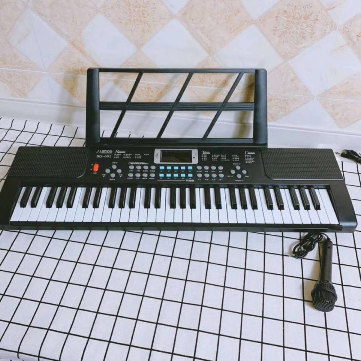 MUNDO MAGIA - Teclado 61 Teclas Teclado Piano Teclado Musical Color Negro