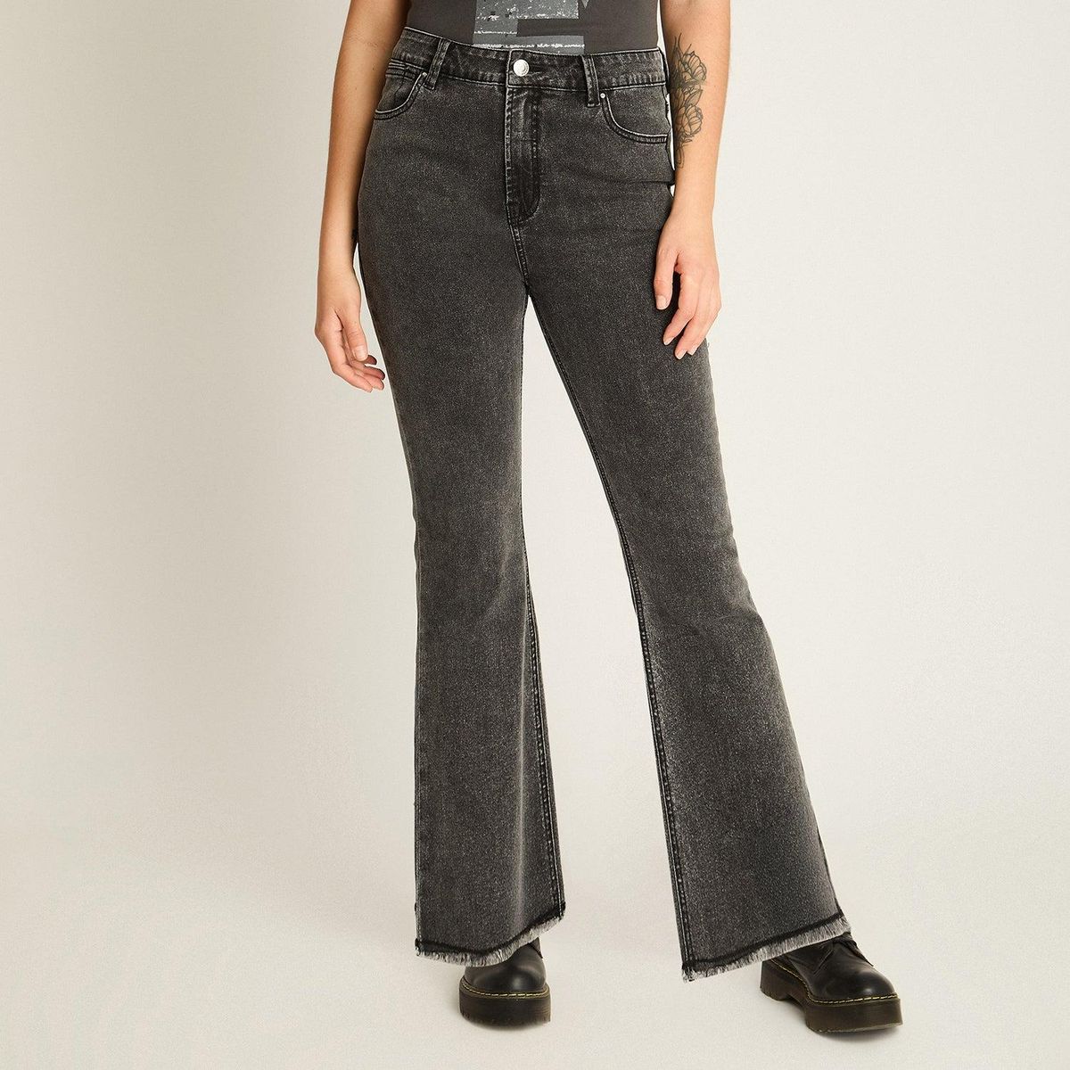 ACUARELA - Jeans Tiro Medio Mujer