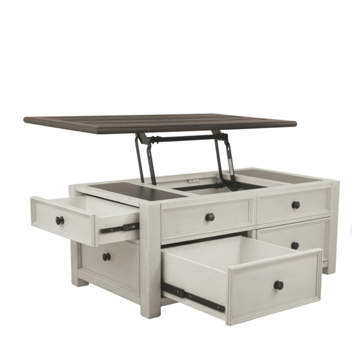 MSA MUEBLES SANTA ANA - Mesa de centro cubierta elevable Bolanburg 4 cajones