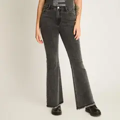 ACUARELA - Jeans Gris Oscuro Flare