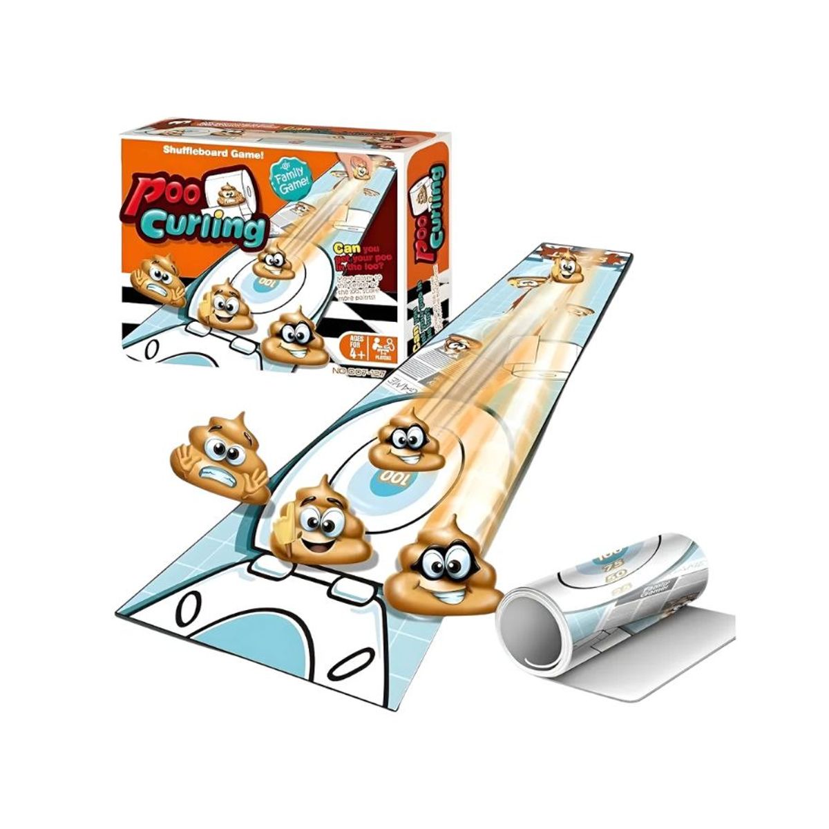 GENERICO - Juego De Mesa Curling Poo