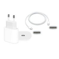 Cargador 20W Original + Cable C - C 2m iPhone 15 16 17 pro max