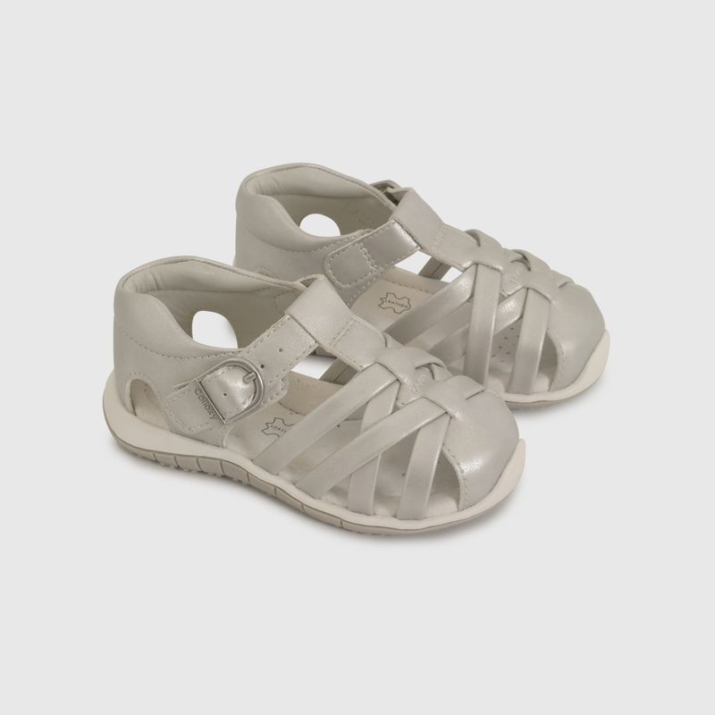 COLLOKY - Sandalia Bebé niña Plateado 58061 Colloky