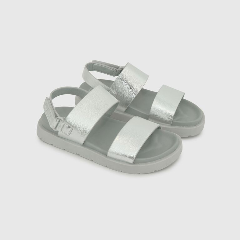 Sandalia Nina Plateado 28