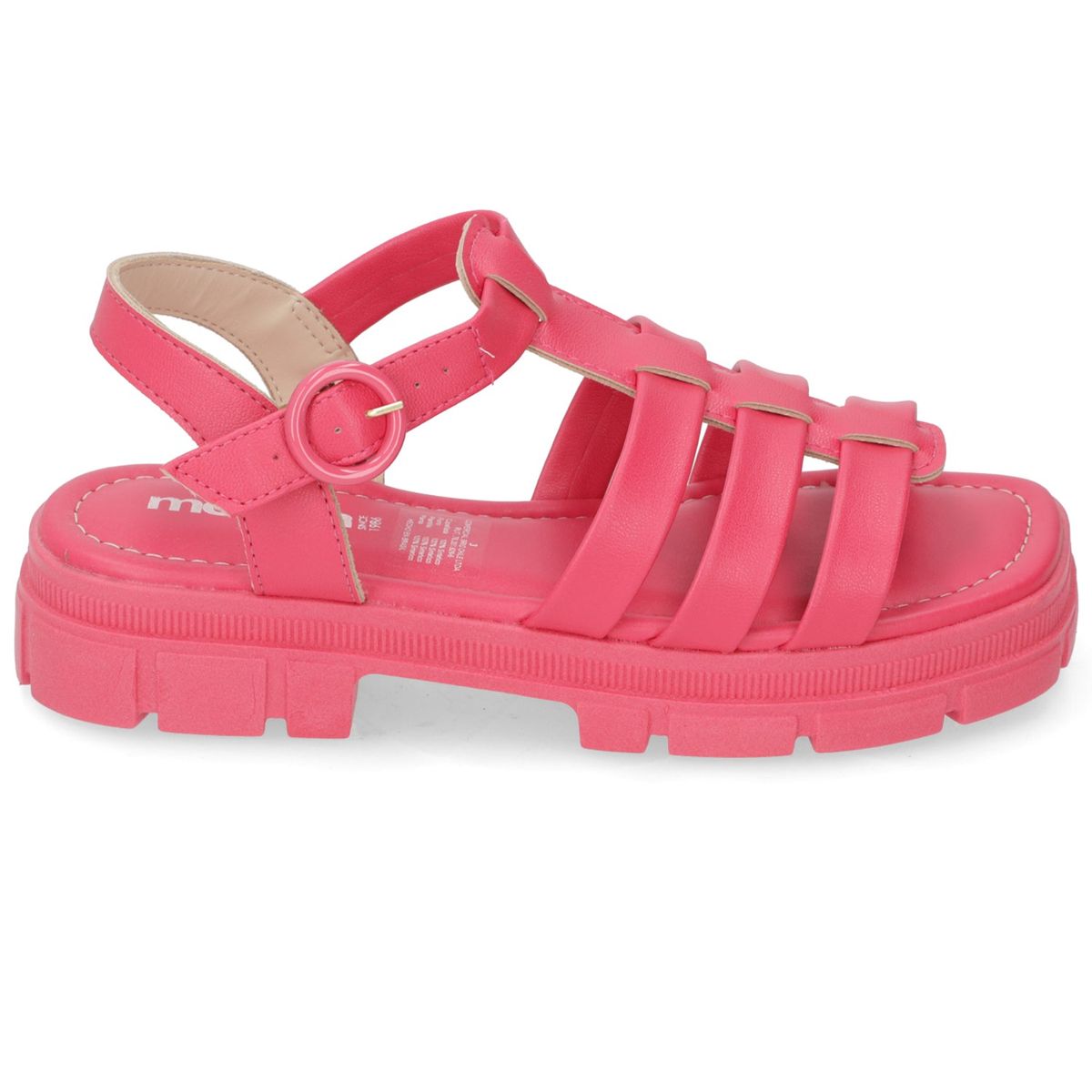 MOLECA - Sandalia Plana Mujer Moleca Eco Cuero Pink Gloss