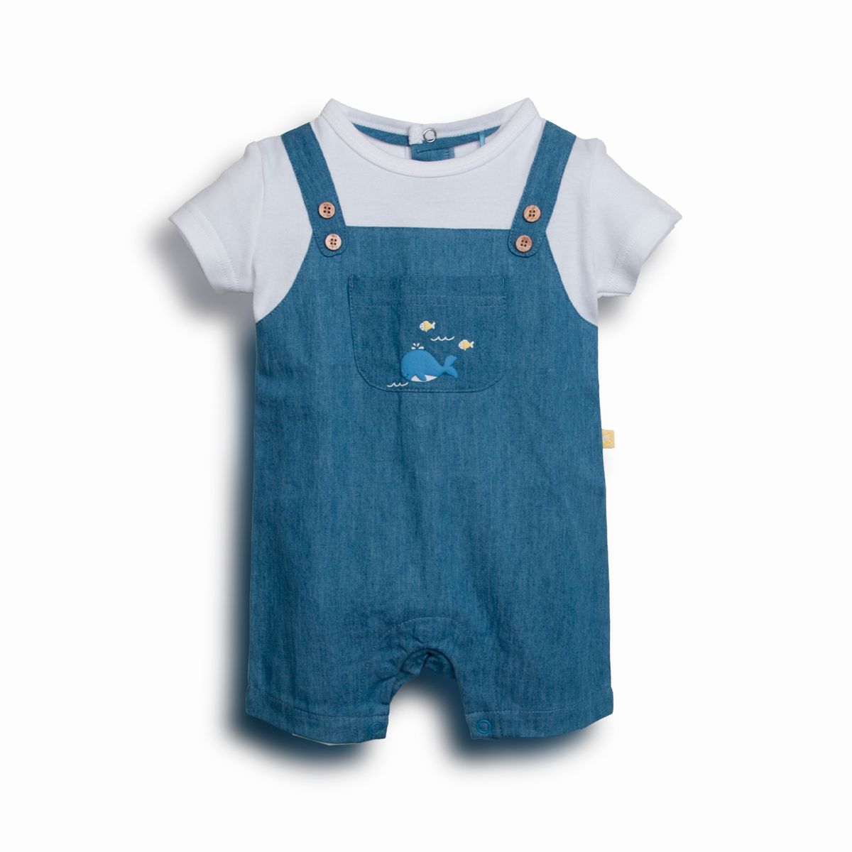 PILLIN - Mameluco Recién Nacido  Denim Pillin PVC228-25DEN