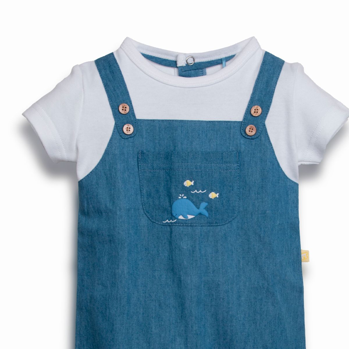 PILLIN - Mameluco Recién Nacido  Denim Pillin PVC228-25DEN