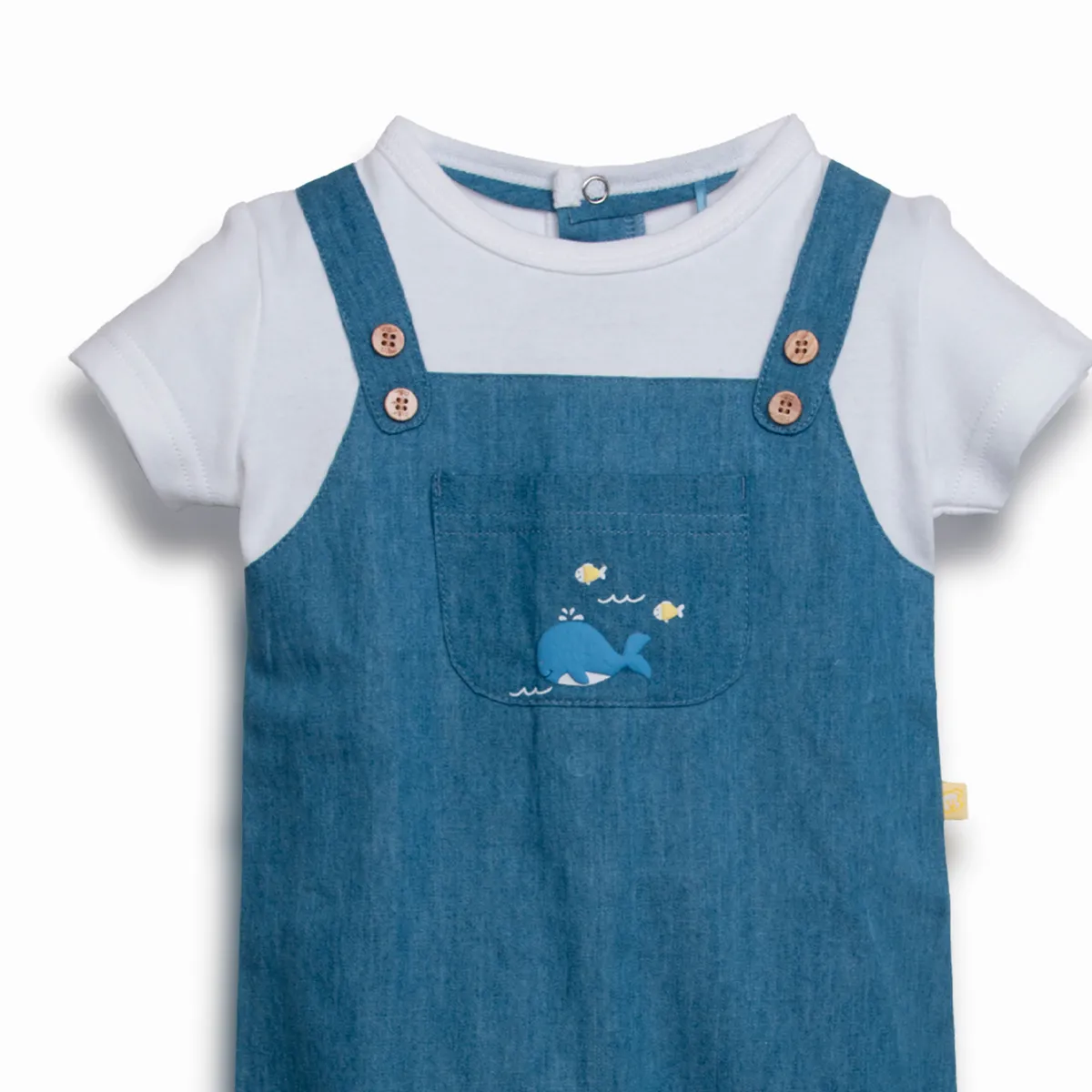 PILLIN - Mameluco Recién Nacido  Denim Pillin PVC228-25DEN