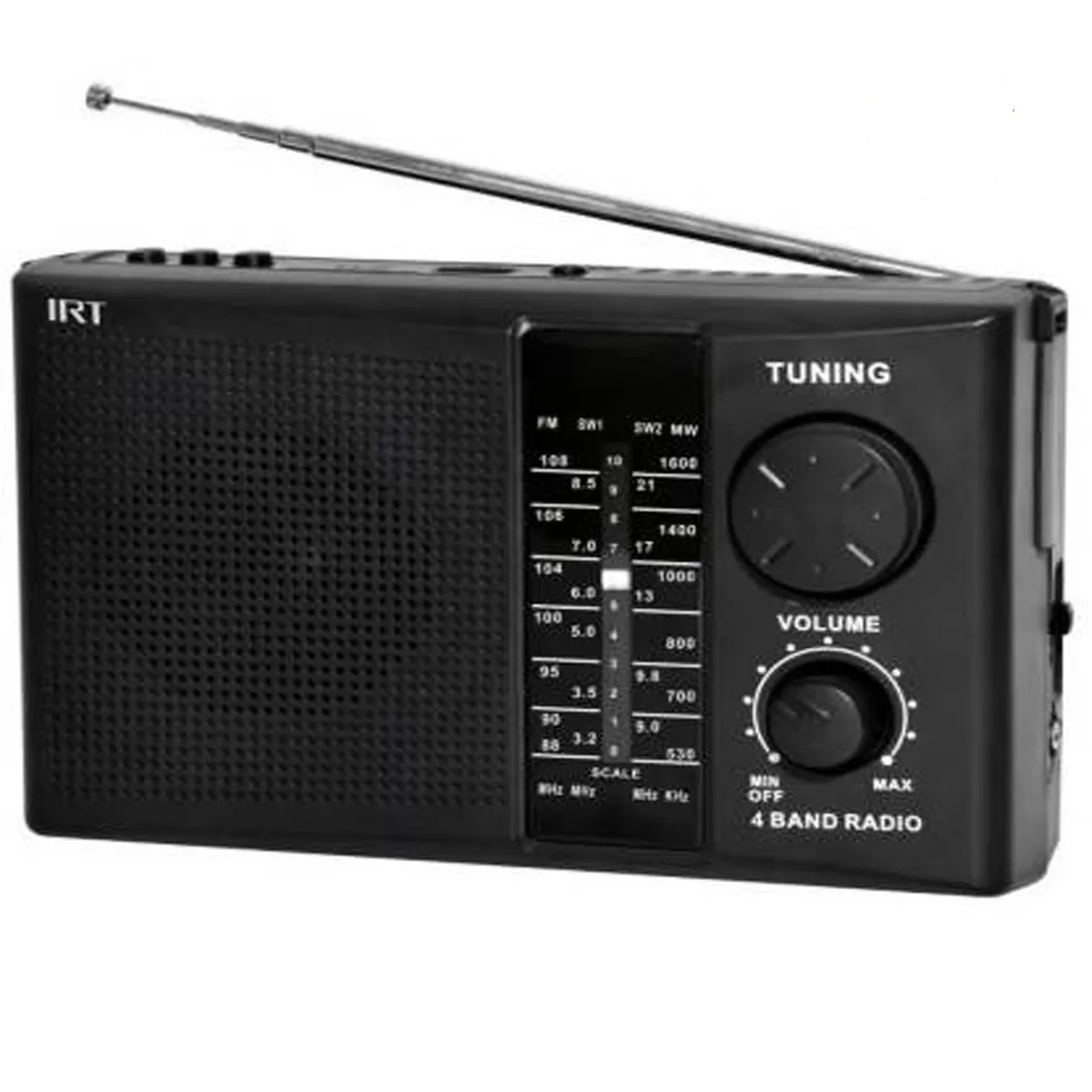 IRT - RADIO CON BLUETOOTH RECARGABLE Y A PILAS. 4 BANDAS