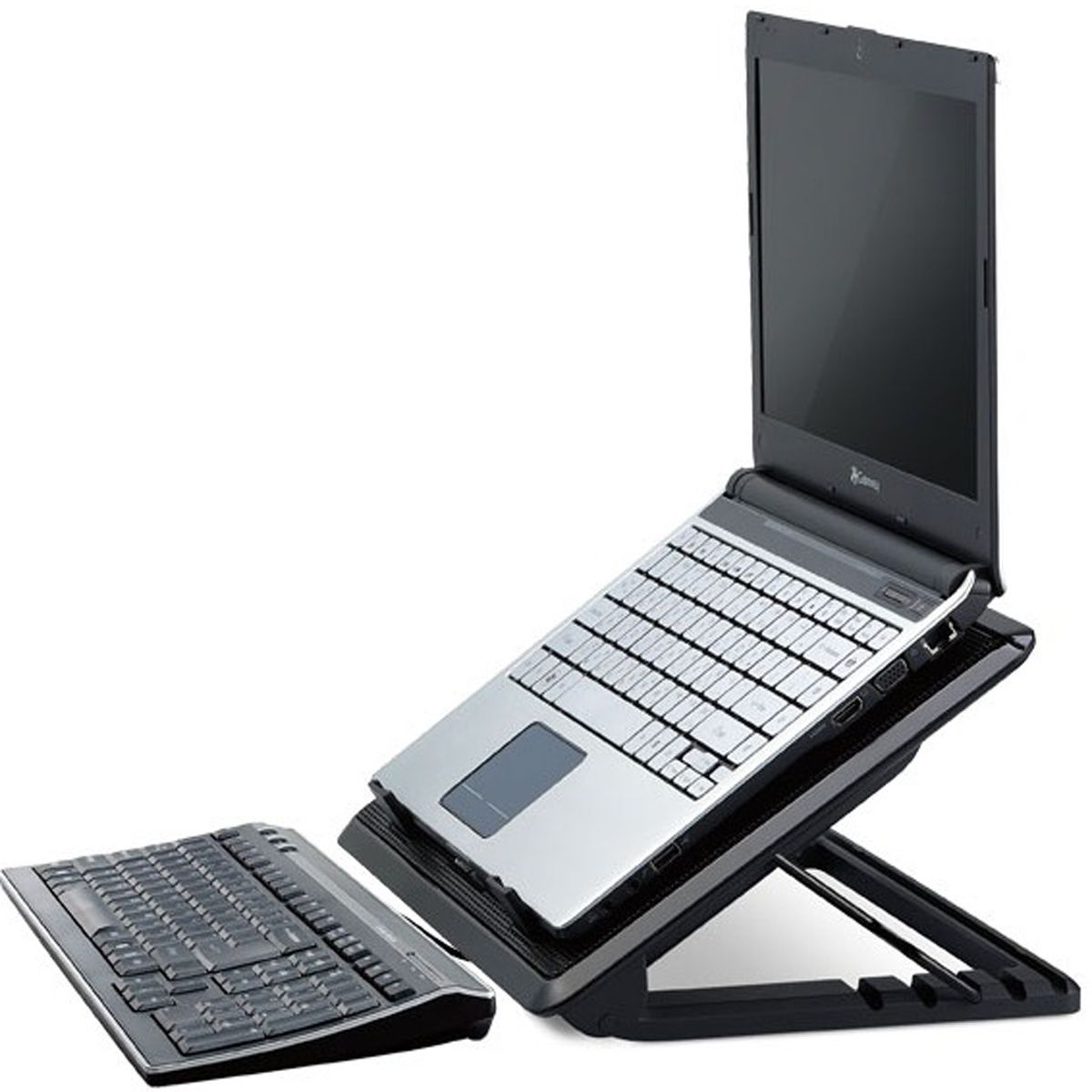 PHILCO - VENTILADOR PARA NOTEBOOK USB, AJUSTABLE EN ALTURA, 2 USB. NEGRO