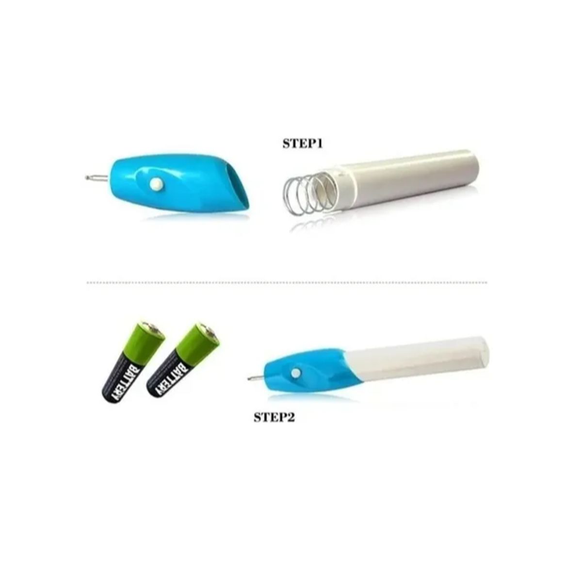 GENERICO - Lápiz Grabador Tallador Metal Plástico Vidrio Madera Cuero