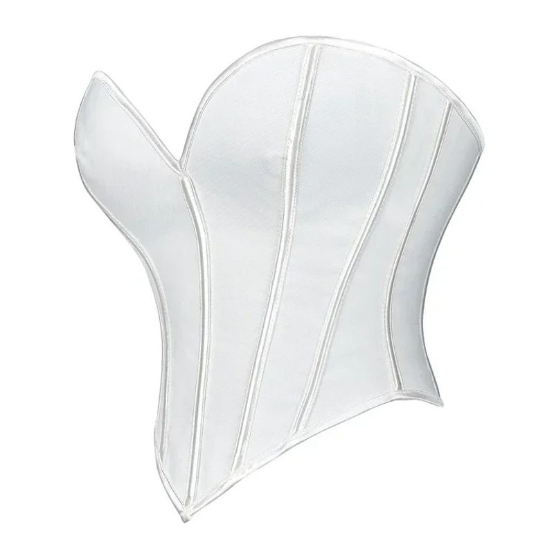 GARSIL - Crop Top Tipo Corset Para Mujer Con Lienzos Ajustable En Espalda