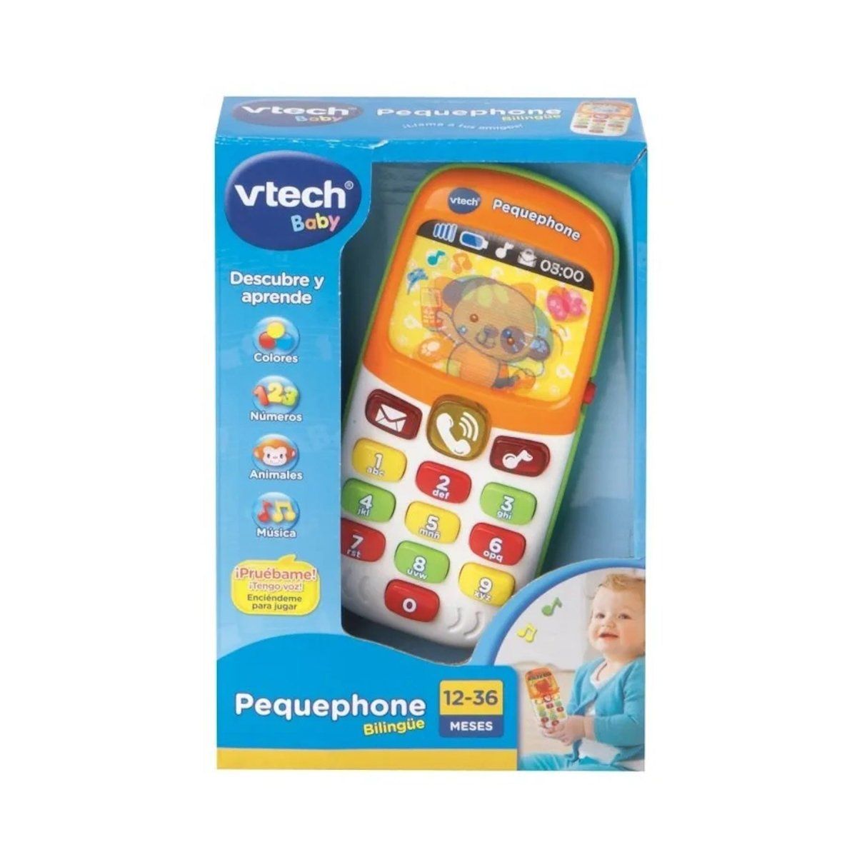 VTECH - Pequephone Bilingüe  Educativo Interactivo para Bebés