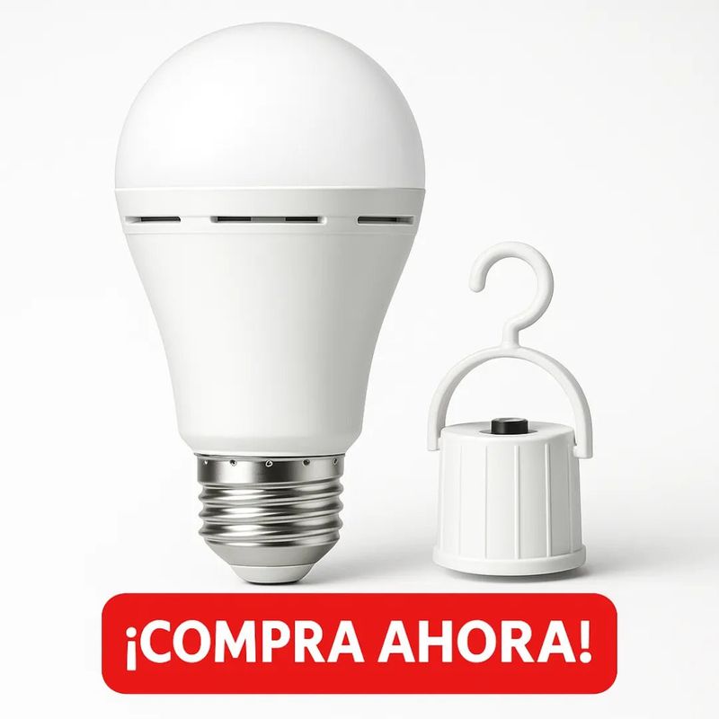 GENERICO - Ampolleta LED Emergencia 15W Recargable E27 Blanco Frío 6500K