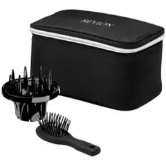 REVLON - SECADOR DE PELO DE VIAJE CON BOLSO Y MINI CEPILLO