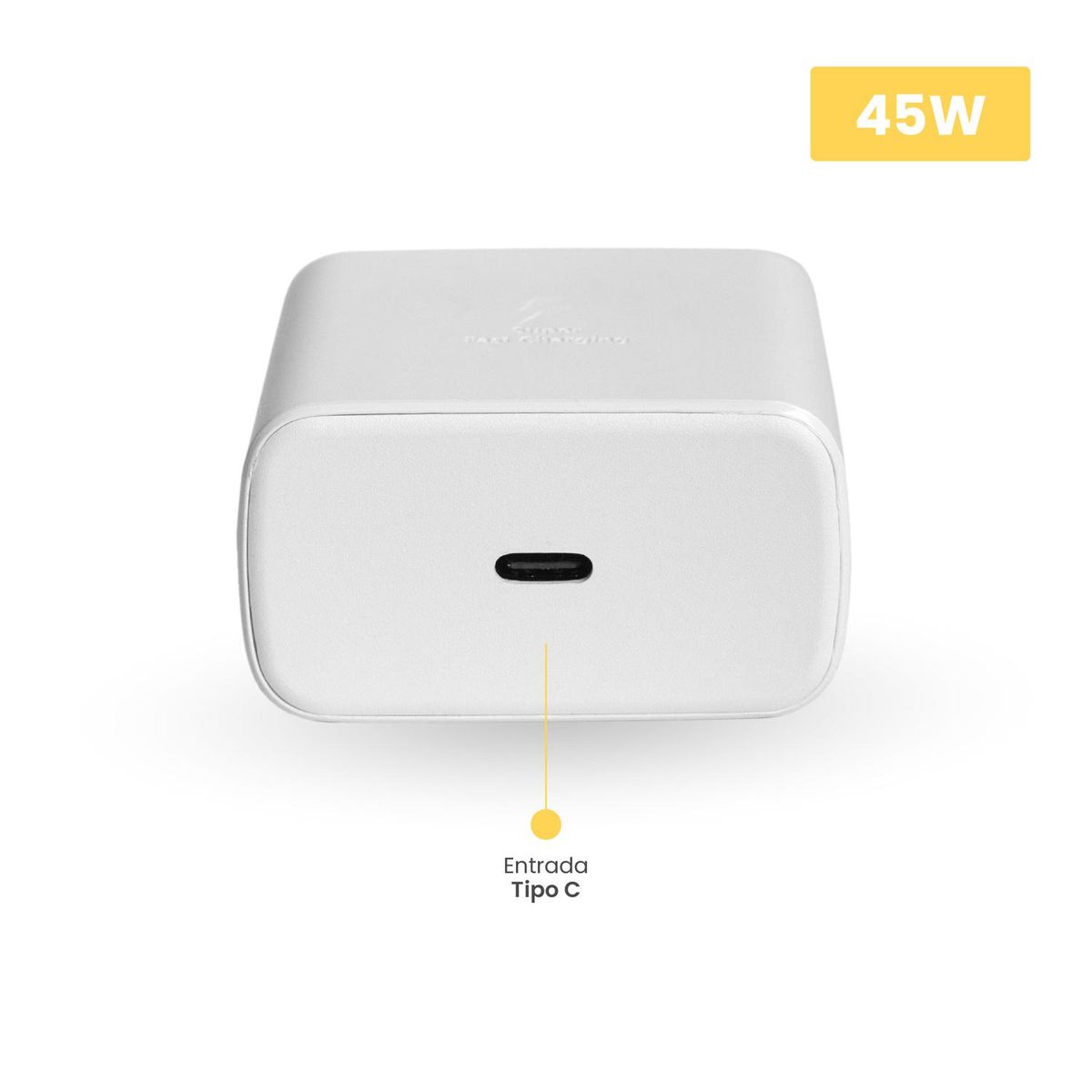 LEVO - Cargador Ultra Rápido 45W + Cable De Carga Rápida 1Mt LEVO - Blanco