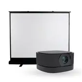 LEVO - Proyector Portátil Lumix 9000lm + Telón Elevacion 100"