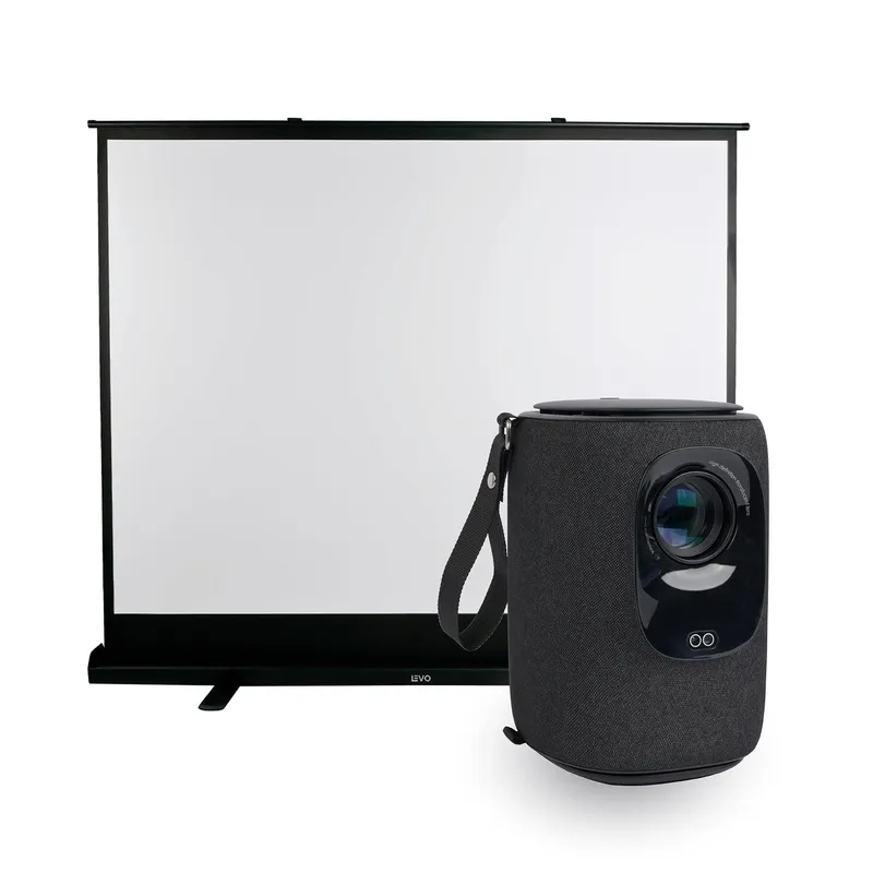 LEVO - Proyector Portatil Nova 9000lm + Telón Elevacion 100" LEVO