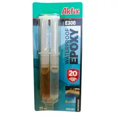 AKFIX - Adhesivo Epoxico Bicomponente A+b 25ml E300 Waterproof Epoxy