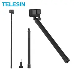 TELESIN - Bastón Selfie 2-7M Fibra de Carbono Camaras Deportivas Gopro u Otras