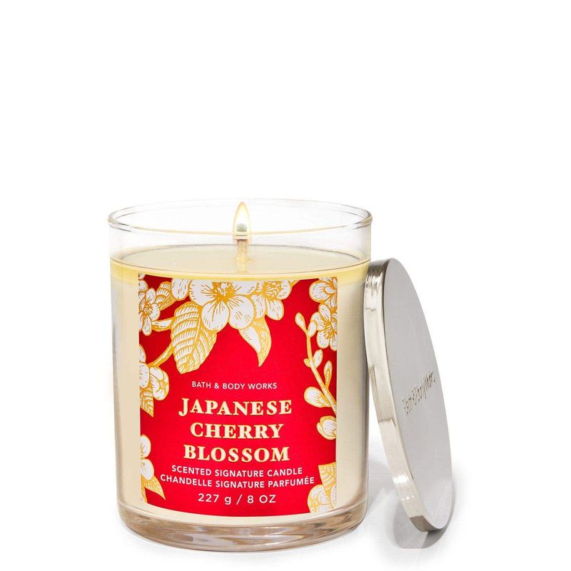 BATH & BODY WORKS - Vela Mediana Bath & Body Works Japanese Cherry Blossom