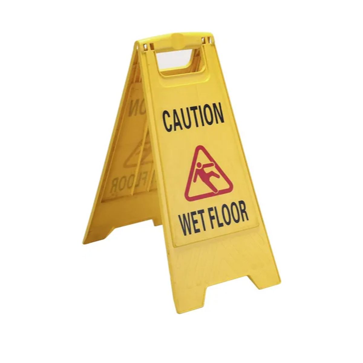 GENERICO - Señalética Cartel Plegable Piso Mojado Amarillo