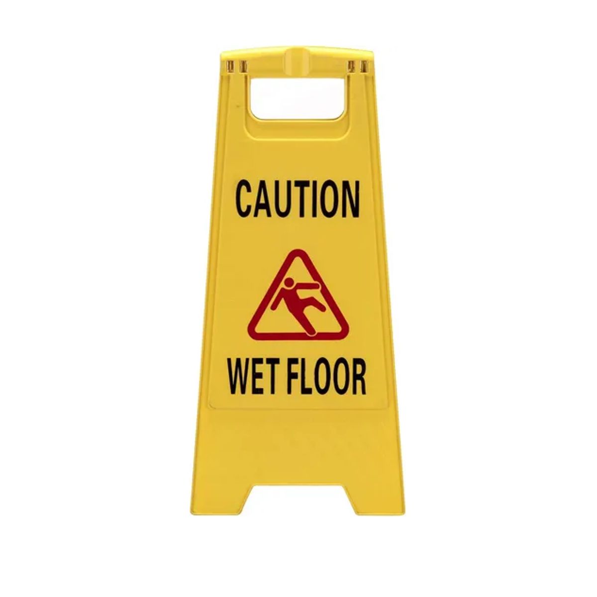 GENERICO - Señalética Cartel Plegable Piso Mojado Amarillo