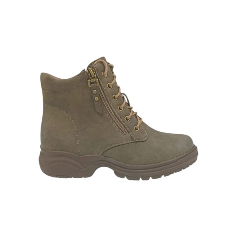 Botín Khaki Bajo Mujer