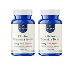 KARUNLIFE - Pack Doble Citrato De Magnesio Y Potasio 120 Cap Karun Life