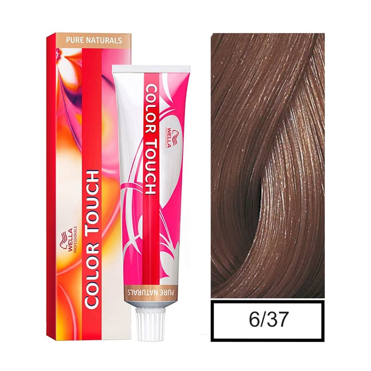 WELLA - Tinte  Wella Color Touch 6.37 Rubio Oscuro Dorado Marron 60ml