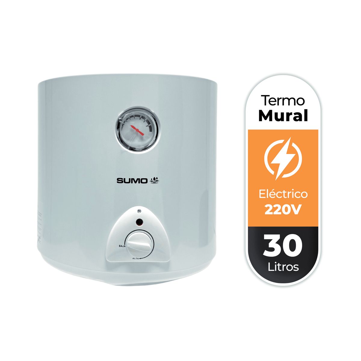 SUMO - Termo Eléctrico mural 30 Litros 1500 W