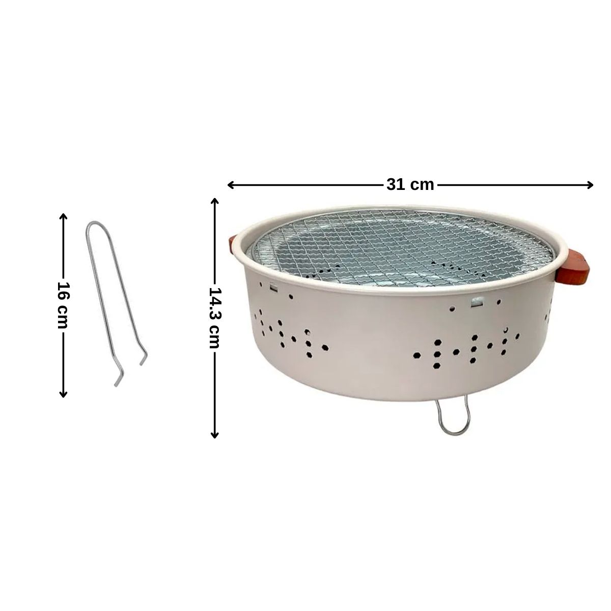 FAB - Parrilla portátil para camping 31cm FAB