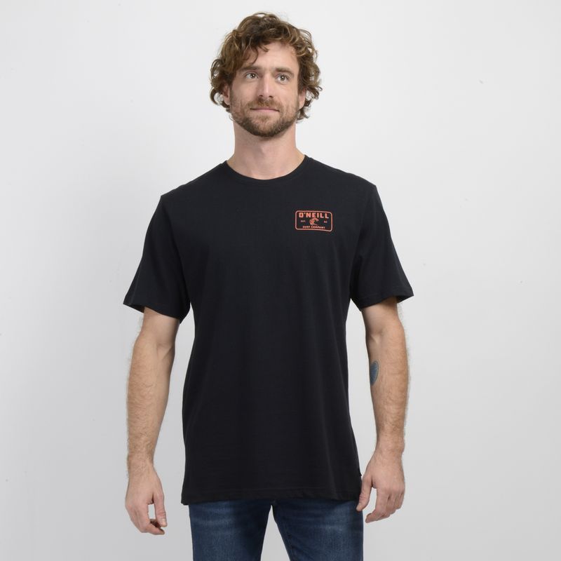 O'NEILL - POLERA MANGA CORTA OBLONG NEGRO