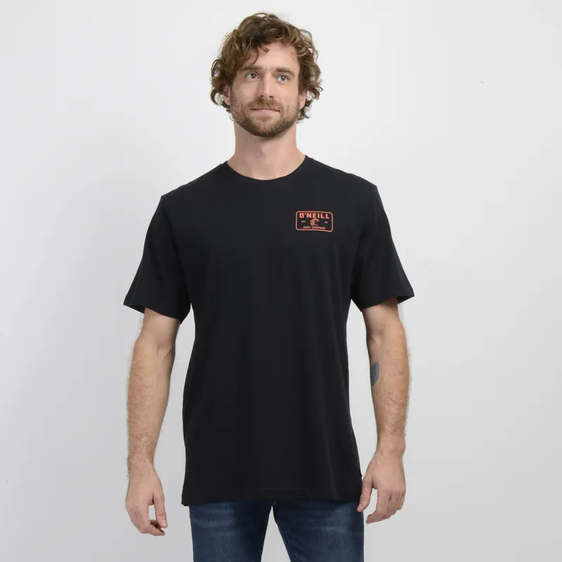 O'NEILL - POLERA MANGA CORTA OBLONG NEGRO