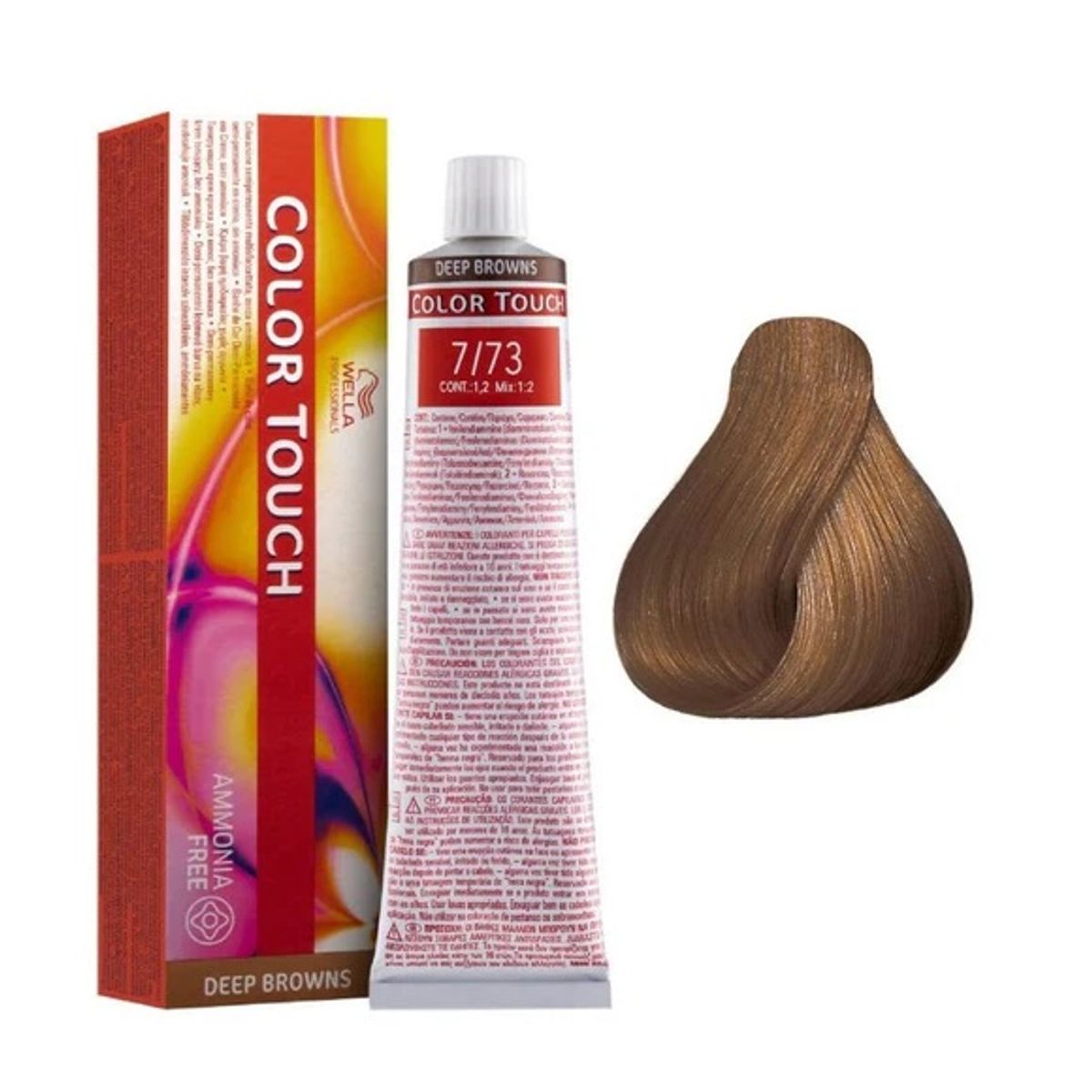 WELLA - Tinte Wella Color Touch 7.73 Rubio Mediano Marron Dorado 60ml