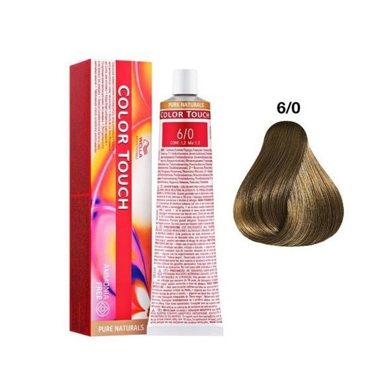 WELLA - Tinte Wella Color Touch 6.0 Rubio Oscuro 60ml