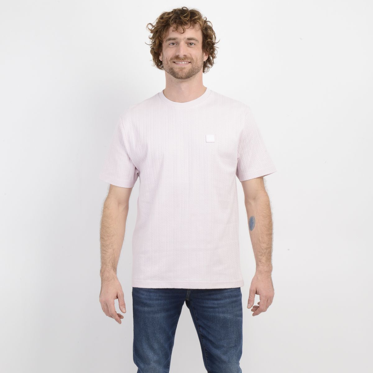 O'NEILL - POLERA MANGA CORTA NEW LINE ROSADO CLARO
