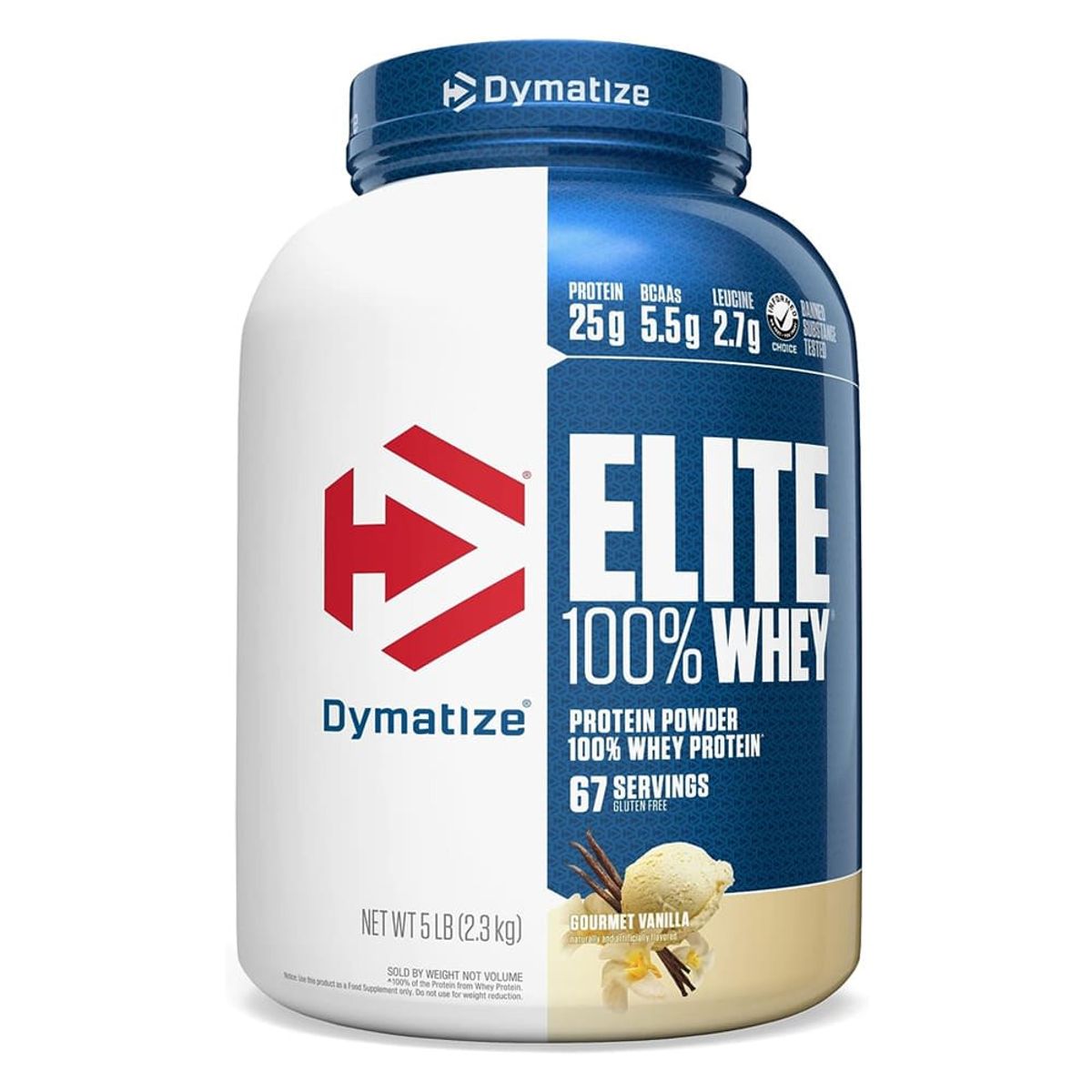 DYMATIZE - Proteína Elite 100% Whey 5 lb Gourmet Vainilla