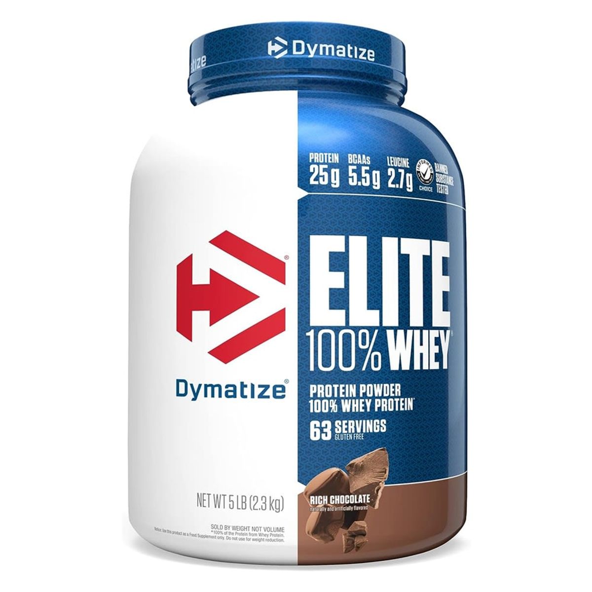 DYMATIZE - Proteína Elite 100% Whey 5 lb Rich Chocolate