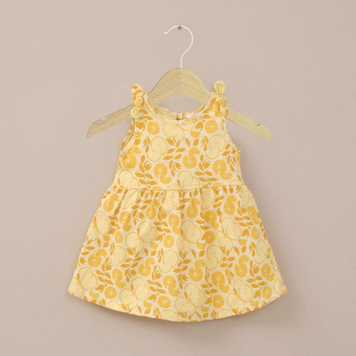 OPALINE - Vestido amarillo estampado de niña
